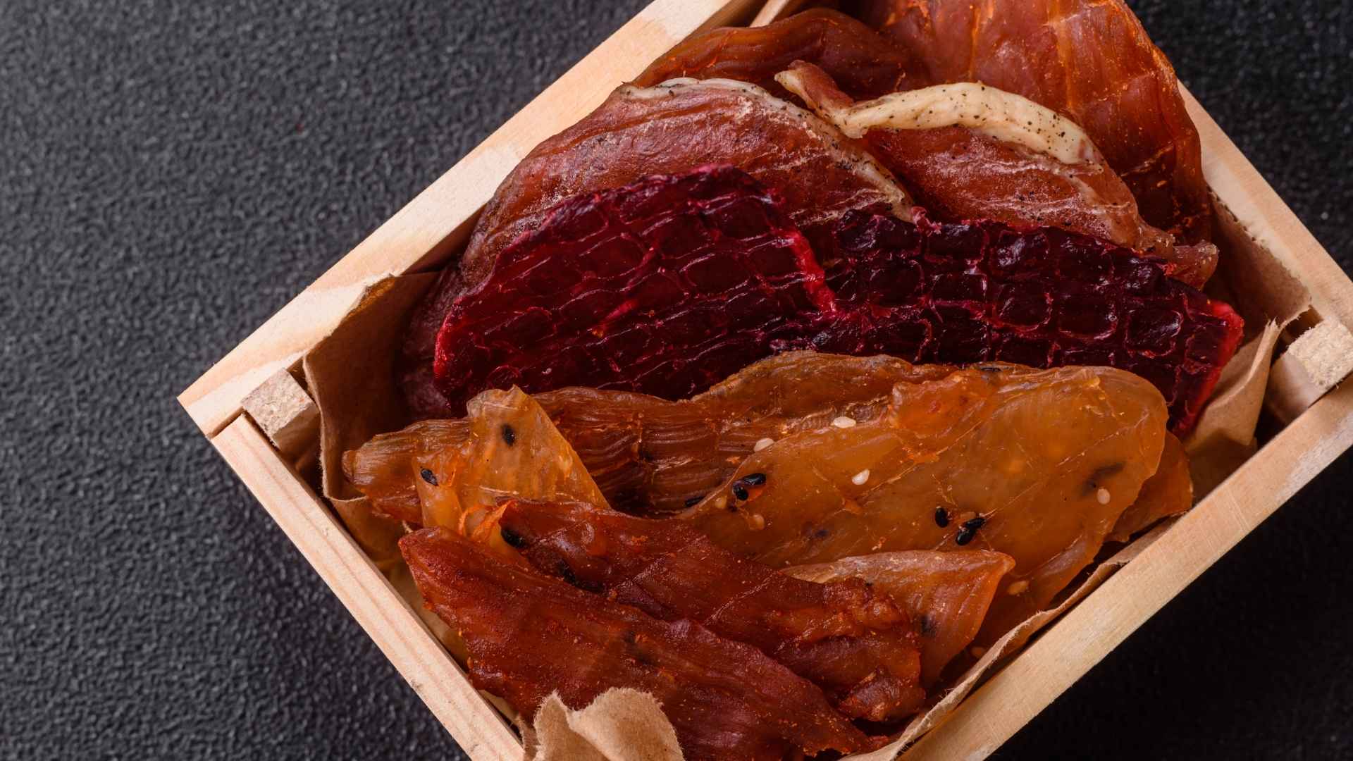 snacks deshidratados caseros de carne